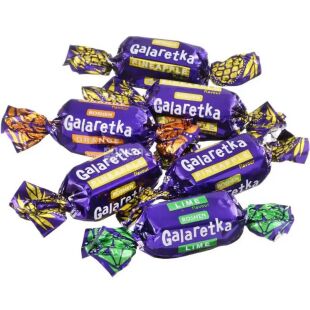 Roshen Galaretka, 1 кг, Цукерки желейні у шоколадній глазурі, Рошен Галяретка 
