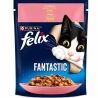 Felix, 85 г, Корм для котів, Шматочки лосося в желе, вологий, Фелікс