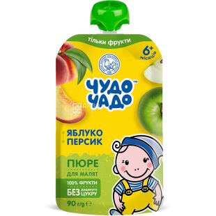 Чудо-Чадо, 90 г, Пюре Яблуко-Персик