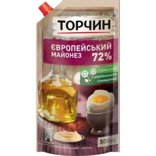 Торчин, Майонез Європейський 72%, 500 г