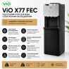ViO X77-FEC, Кулер для воды с электронным охлаждением, верхней загрузкой бутыли и шкафчиком, черный