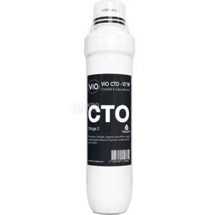 ViO CTO-10TW Carbon Block Filter, 1 шт., Сменный угольный фильтр для пурифайера ViO P172 и питьевого фонтана ViO