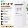 ViO X725-FEC, Кулер для воды с электронным охлаждением, верхней загрузкой бутыли и шкафчиком, белый