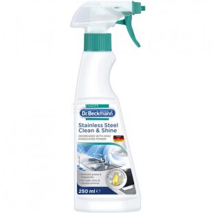 Dr. Beckmann Stainless Steel Clean & Shine, 250 мл, Піна для чищення нержавіючої сталі