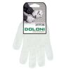 Doloni, 1 пара, Розмір XL, Рукавички трикотажні робочі без ПВХ, білі, Долоні