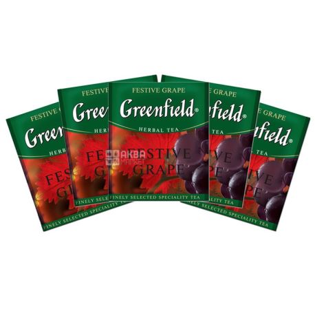 Greenfield, Festive Grape,100 пак., Чай Гринфилд, Виноград, травяной, HoReCa