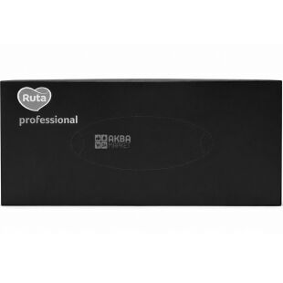 Ruta professional, 100 шт., Серветки косметичні паперові 2-шарові, білі, 200х205 мм