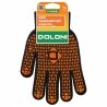 Doloni, 1 пара, Розмір XL, Рукавички трикотажні робочі з ПВХ, чорні, Долоні