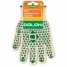 Doloni, 1 пара, Розмір XL, Рукавички трикотажні робочі з ПВХ, білі, Долоні