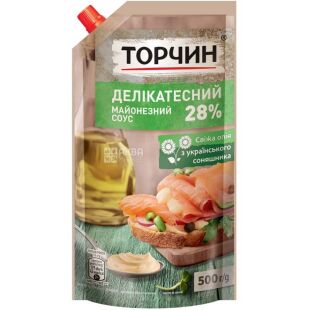Торчин, 500 г, Майонезний соус Делікатесний, 28%
