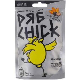 РябChick, 30 г, Сушеные куриные слайсы, со вкусом трюфеля, Рябчик
