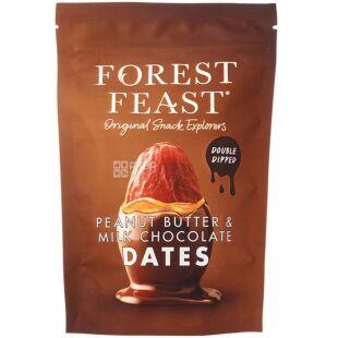 Forest Feast, 140 г, Финик в молочном шоколаде с арахисовым маслом, Форест Фест