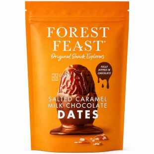 Forest Feast, 140 г, Финик с соленой карамелью в молочном шоколаде, Форест Фест