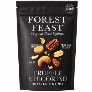 Forest Feast, 120 г, Суміш смажених горіхів та арахісу Трюфель і Пекоріно, Форест Фест