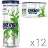 Borjomi Energia, Упаковка 12 шт. х 0.24 л, Напій енергетичний зі смаком Яблука та фейхоа, сильногазований, Боржомі Енергія, ж/б