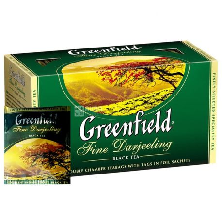 Greenfield, 25 шт., чай черный, Fine Darjeeling