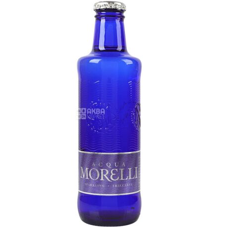 Acqua Morelli, 0,25 л, Вода родниковая газированная Аква Морелли, стекло