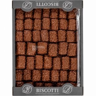 Biscotti Domenico, 2,1 кг, Бискотти Доменико, Печенье песочное в шоколадной глазури