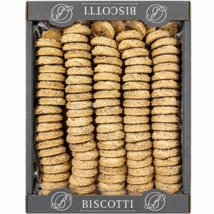 Biscotti, 1,6 кг, Біскотті, Печиво пісочне з маком