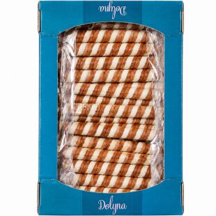 Dolyna, 500 г, Долина, Трубочки вафельні, зі смаком лісового горіху