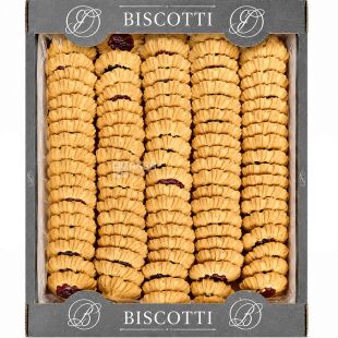 Biscotti Fruit Charlotte, 2кг, Біскотті Шарлотка фруктова, Печиво пісочне, з фруктовою начинкою