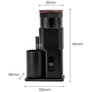 ViO BZ02, Електрична портативна кавомолка з конічними жорнами, USB Type-C, чорна