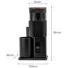 ViO BZ02, Електрична портативна кавомолка з конічними жорнами, USB Type-C, чорна