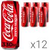 Coca-Cola Zero, Упаковка 12 шт. х 0,33 л, Напій газований Кока-Кола, без цукру, ж/б