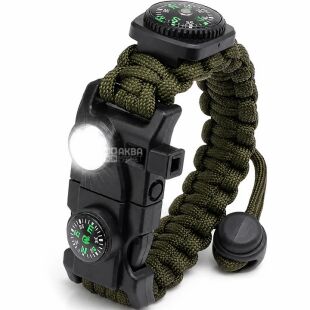 ViO TK-72, Багатофункціональний туристичний браслет 16-в-1 із паракорду, універсальний