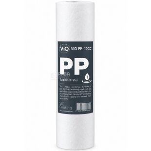 ViO PP-10CC, 1 pc., replacement mechanical filtration cartridge for ViO HT-Y4-100G and ViO HT-A1-75G reverse osmosis systems.