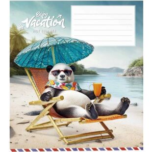 Школярик Cool vacation, 1 шт., Тетрадь в клеточку, 12 л., в ассортименте