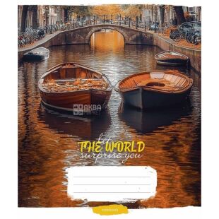 Школярик Let the world surprise you, 1 шт., Тетрадь в клеточку, 60 листов, в ассортименте