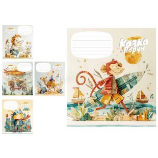 Shkolyaryk Kazka Poruch (Fairytale Nearby) Notebook, 1 pc., squared, 12 sheets, assorted designs.