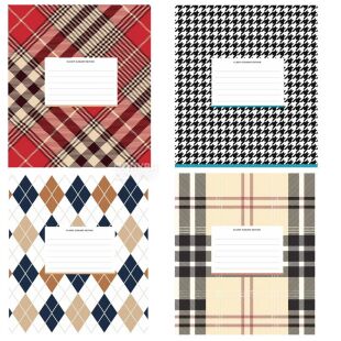 Shkolyaryk Elegant Edition, 1 pc., squared notebook, 24 sheets, assorted designs