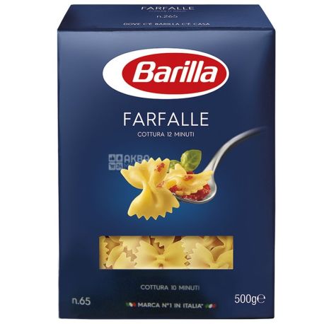 Barilla Farfalle, 500 г, Макароны Барилла Фарфалле