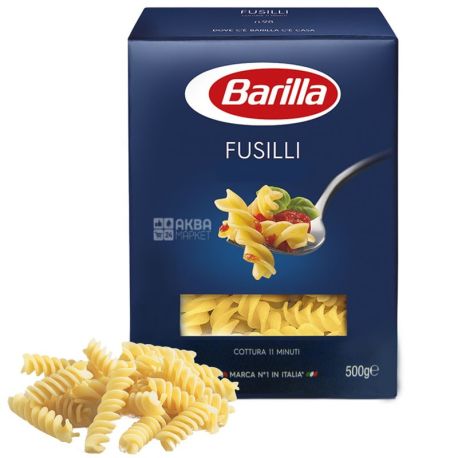 Barilla, 500 g, Pasta, Fusilli, cardboard