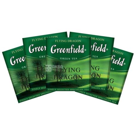 Greenfield, Flying Dragon, 100 пак., Чай Гринфилд, Флаинг Драгон, зеленый, HoReCa