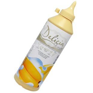 Delicia, Банан, 600 г, Делиция, топпинг с фруктовым ароматом