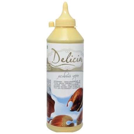 Delicia, Лісовий горіх, 600 г, Деліція, Топінг, ароматизований