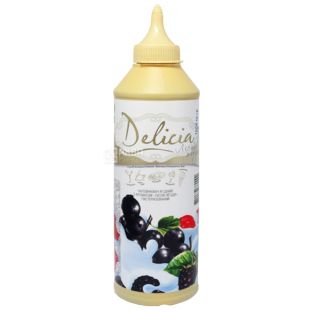 Delicia, Лесные ягоды, 600 г, Делиция, топпинг с фруктовым ароматом