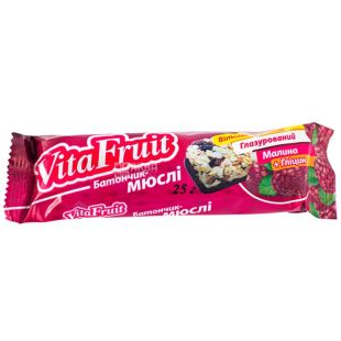 Vita Fruit, 25 г, Вита Фрут, Батончик-мюсли, Малина