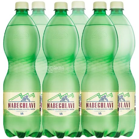 Nabeglavi, pack of 6 pcs. 1 l each, highly carbonated water, PET, PAT