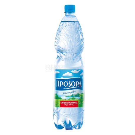 Прозора, 1.5 л, Упаковка 6 шт., Вода минеральная сильногазированная, ПЭТ