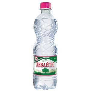 Девайтис, 0,5 л, Упаковка 12 шт., Вода минеральная слабогазированная, ПЭТ