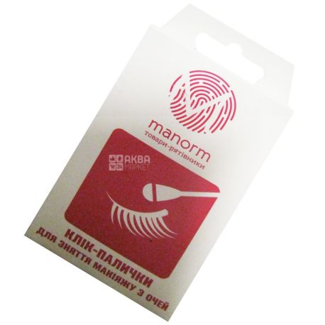 Manorm, 20 pcs., Q-tips, For make-up correction, m / s