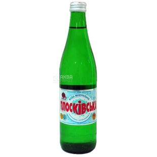 Плосківська, 0,5 л, Упаковка 12 шт., Вода мінеральна сильногазована, скло