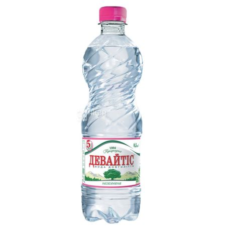 Девайтис, 0,5 л, Упаковка 12 шт., Вода минеральная негазированная, ПЭТ