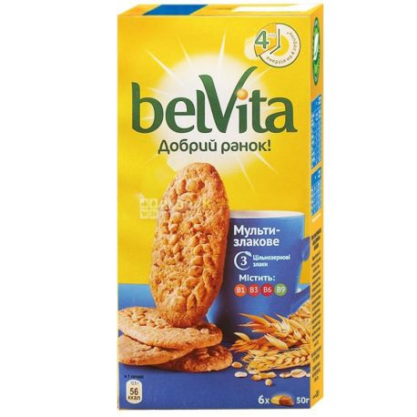 Belvita, 300 г, печенье, мультизлаковое