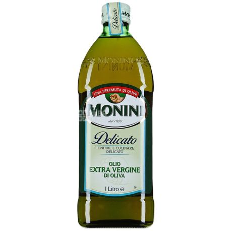 Monini, 1 л, Масло оливковое, Delicato, Extra Virgin, стекло