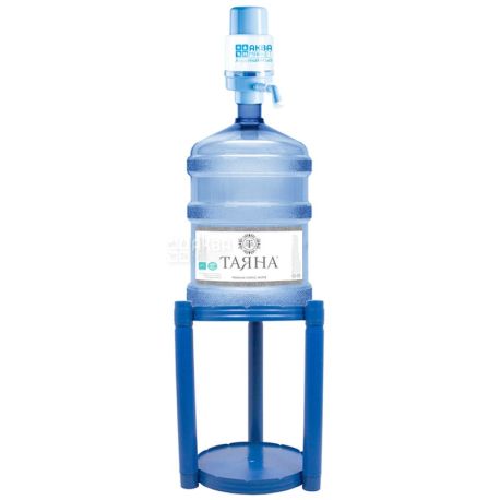 Stand under the bottle, plastic blue